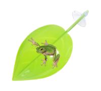 Turtle | Crucible Zone - Leaf Habitat Accessory with Suction Cups | Frog Toad Ornament, Reptile Reservoir Resting, Light