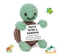 Turtle Cuddly Toy, Positive Gifts, Turtle Gifts, Emotional Support Gift, Decoration, Knitted Mini Emotional Support, Turtles, Crocheted Cuddly Toys, Birthday for Women, Siblings