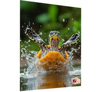 Turtle Diamond Art Kits Adults Diamond Painting Animal 5D DIY Crystal Art Kits for Kids Beginner Square Drill Dimond Painting Cross Stitch Gem Crafts for Adults Home Decor Gifts for Women 40x50cm A-08