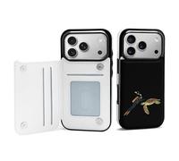 Turtle Diver Phone Case Compatible with iPhone 17/17 Air/17 Pro/17 Pro Max Flip Protective Cover with Card Holder