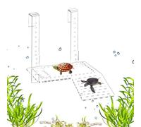 Turtle Dock - Acrylic Aquarium Floating Ramp 7.6" x 6.4", Rest Area for Fish Reptiles, Adjustable Habitat Accessory | Tank Improvement Step In