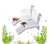 Turtle Dock - Double Ladder Reptile Climbing,Frog Resting Ramp,for Breeders Pet Parents Terrarium Enclosure Home Office Feeding Tank Shelters Shops Living Room Study