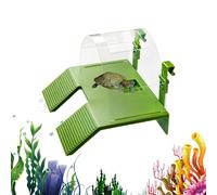 Turtle Dock - Double Ladder Reptile Climbing | Tortoise Tank Ramp | for Animal Lovers Living Room Study Terrarium Enclosure Feeding Tank Shelters Shops Home Office
