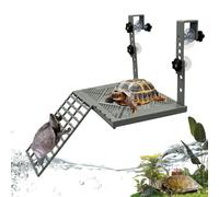 Turtle Dock | Heavy Duty Clip On Floating Feeding | Heavy Duty Floating Turtle Dock With Feeding Tray Provides A Resting And Feeding Area For Reptiles In Aquarium Habitats
