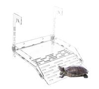 Turtle Dock, Turtle Resting Deck - Clear Acrylic Lizarding Dock, Aquarium Reptile Resting Deck, Aquarium Accessories for Turtles, Lizards, Frogs, Cr