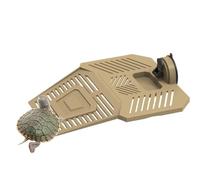 Turtle Docks for Sunning, Turtle Ramps for Aquariums, Reptile Climbing Pier, Removable Turtle Eel Landscape, Sturdy Reptile Via Ferrata with Feeding Area, Suction Cup for Aquarium What