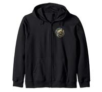 Turtle Dove Bird Watcher Symbol Love Peace + Freedom Zip Hoodie