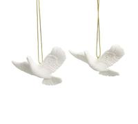 Turtle Dove Ornaments (Gift Boxed) - Set of 2 / Durable Resin Doves/One for You & a Friend/As Seen in Home Alone