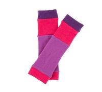 Turtle Doves 100% Recycled Cashmere Ankle Warmers (Pink and Purple)