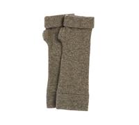 Turtle Doves 100% Recycled Cashmere Fingerless Gloves Pebble