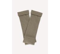 Turtle Doves Cashmere Fingerless Gloves in Light Brown Turtle Doves Light Brown One Size