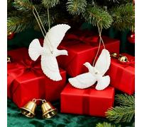 Turtle Doves Christmas Tree Decoration,Christmas Ornaments for the Home,Turtle Doves Home Alone,Xmas Tree Hanging Decor & Home Decoration for Friends (2)
