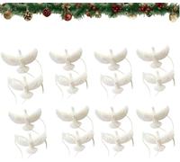 Turtle Doves Christmas Tree Decoration, Christmas Ornaments For The Home, Xmas Tree Hanging Decor, Hanging Ornament For Xmas Home Decoration, A Symbol Of Forever Friends (16 PCS)