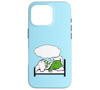 Turtle Dreaming Bubble Sleeping Hat Bed Good Tired Night Fun Case for iPhone 16 Pro