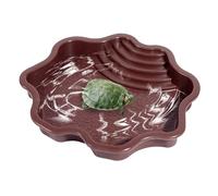 Turtle Feeding Dish | | Large Reptile Bowl with Integrated Ramp and Shallow Entry Design | Bathing and Feeding for Gecko Turtles Lizard