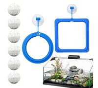 Turtle Feeding Ring - PP Foam Floating Food Ring for Aquatic Pets | Fish Feeding Ring with Suction | Fish Ring Fish Renue Ideal for Aquatic Pets