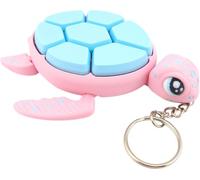 Turtle Fidget Clickers - Desktop and Keychains - Sensory Figures, Mechanical Keys - Autism, ADHD, Stress, Anxiety Relief (Cotton Candy)