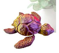 Turtle Fidget Toy,Flexible 3D Printed Sea Turtle Statue for Tabletop | Compact Animals Figurine, Interactive Home Decoration for Boys Teens Girls Men Women