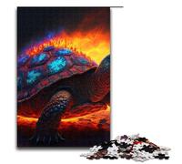 Turtle Fire JigsawPuzzle Pieces for Adults Jigsaw Puzzles for Adults Perfect DIY Art Decor Or Birthday Gift 1000 PCS(75x50cm)