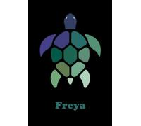 Turtle Freya: Personalized notebook name Rosa Christmas Stocking Stuffers for Women, New Year, Birthday, Valentines Day, Gifts for Girl, Teachers, Girlfriend, Girls Colleagues, 110 Pages