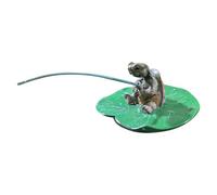 Turtle Garden Figure Resin - Resin Fisherman Turtle Figure, Outdoor Decorative Sculpture, Fishing Theme Garden Ornament | Patio Pound Beach Yard Lawn Porch Accent Statue Supply For Outdoor Life
