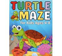 Turtle Gifts for Kids : Turtle Maze Activity Book for Kids Ages 4-8: 58 Easy and Fun Mazes for Turtle-Loving Kids
