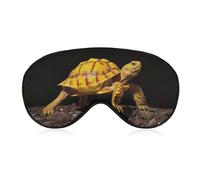 Turtle Ground Walking Sleep Mask for Women Men Side Sleeper Eye Cover with Adjustable Strap Soft Breathable Blackout Mask Slip-Free Deep Sleeping Travel Essentials