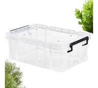 Turtle Habitat - 360 Degree Live Turtle Terrarium | Compact Habitat for Turtles - Natural Behavioral Support for Home, Living Room, Bedroom, Apartment, S