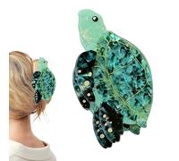 Turtle Hair Clip - Sea Turtle Shaped Hairpin, 9cm Claw Clip for Styling, High Visibility Finish with Secure Grip Fastener, Hairstyling Accessory for Securing Managing and Adorning Hair