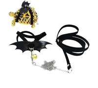 Turtle Harness - Adjustable Breathable Vest - Secure Soft Leash | Strong Pull Rope for Lizard, Bearded Dragon, Small Reptile, Comfortable Support with Wings for Walking, Home, Garden,