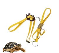 Turtle Harness Leashes | PU Leather Adjustable Outdoor Control Rope | Chest Collar Multi-Color Soft Walking Lead Harness Strap for Tortoise