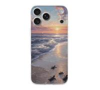 Turtle Hatchlings Crawling on The Beach Cute Phone Case Compatible with iPhone 17/17 Pro/17 Pro Max/17 Air Unisex Thin Fit Cellphone Protective Cover