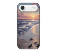 Turtle Hatchlings Crawling on The Beach Cute Phone Case Compatible with iPhone 17/17 Pro/17 Pro Max/17 Air Unisex Thin Fit Cellphone Protective Cover
