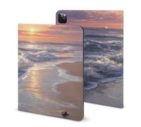 Turtle Hatchlings Crawling on The Beach Printed Tablet Case with Pencil Holder Unisex Slim TPU Protective Cover Compatible with iPad 2020/Pro 2020/Pro 2021/Air4/Air5