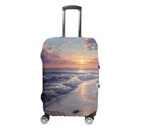 Turtle Hatchlings Crawling on The Beach Trendy Suitcase Covers Unisex Luggage Cover Protector Fit 19 to 32 Inch Travel Lover S