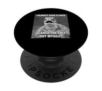 Turtle I Almost Gave A Fuck Funny Meme Quote PopSockets Adhesive PopGrip