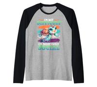Turtle I'M NOT DIFFICULT SELECTIVE Funny Turtles Raglan Baseball Tee