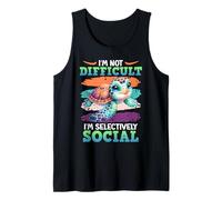 Turtle I'M NOT DIFFICULT SELECTIVE Funny Turtles Tank Top
