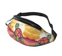Turtle in The Sun Fanny Pack for Men Women, Fashion Festival Fanny Pack, Travel Sport Walking Waist Bag