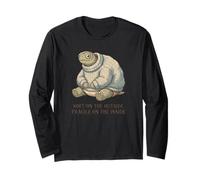 Turtle Ironic Quote Fragile On Inside Long Sleeve T-Shirt