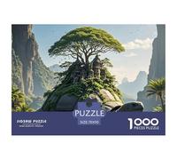 Turtle Island Fun And Challenging 1000 Piece Puzzle for Adults & Kids | Detailed - Giant Tortoise on Rocky Island Great Gift Idea Decompression70x50cm/1000pcs