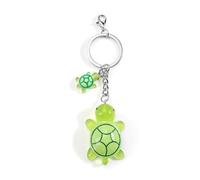 Turtle Keychain, Cute Travel Turtle Keyring, Handbag Purse Pendants Charms, Good Luck Novelty Keyring Gifts for Women Men (Green A)