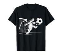Turtle Kicking A Soccer Ball Cutting Through Air T-Shirt