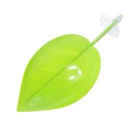 Turtle Leaf Planing - Rest Terrace - 18.5x7cm Leopard Compaction Suction Setup jecco For Dwarf Frog, Amphibious Leaf Shape Decoration, Quick Installation