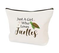 Turtle Lovers Cosmetic Makeup Bag Turtle Gifts for Women Girl Travel Toiletry Pouch Birthday Christmas Animal Lover Turtle Themed Gifts for Teens Bestie Friend Daughter Wife Sister Girlfriend