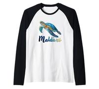 Turtle Maldives Raglan Baseball Tee