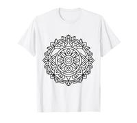 Turtle Mandala Line Art in Coloring Style T-Shirt