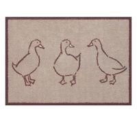 Turtle Mat, Neutral Ducks 60x85cm inside and outside, washable, with multi-grip backing