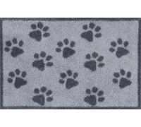 Turtle Mat Paw Prints grey 40x60cm, indoor with Multi-Grip backing