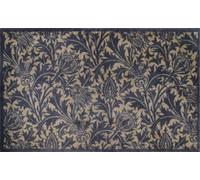 Turtle Mat, Runner, Thistle Blue & Gold, Morris & Co Collection - Highly absorbent Indoor barrier mat, Multi-Grip backing 75x120cm approx